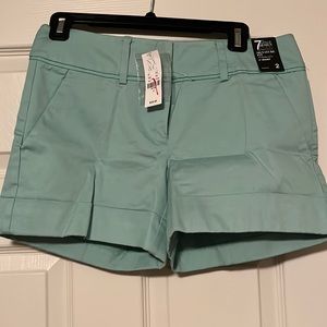 New York and Company turquoise shorts size 2
